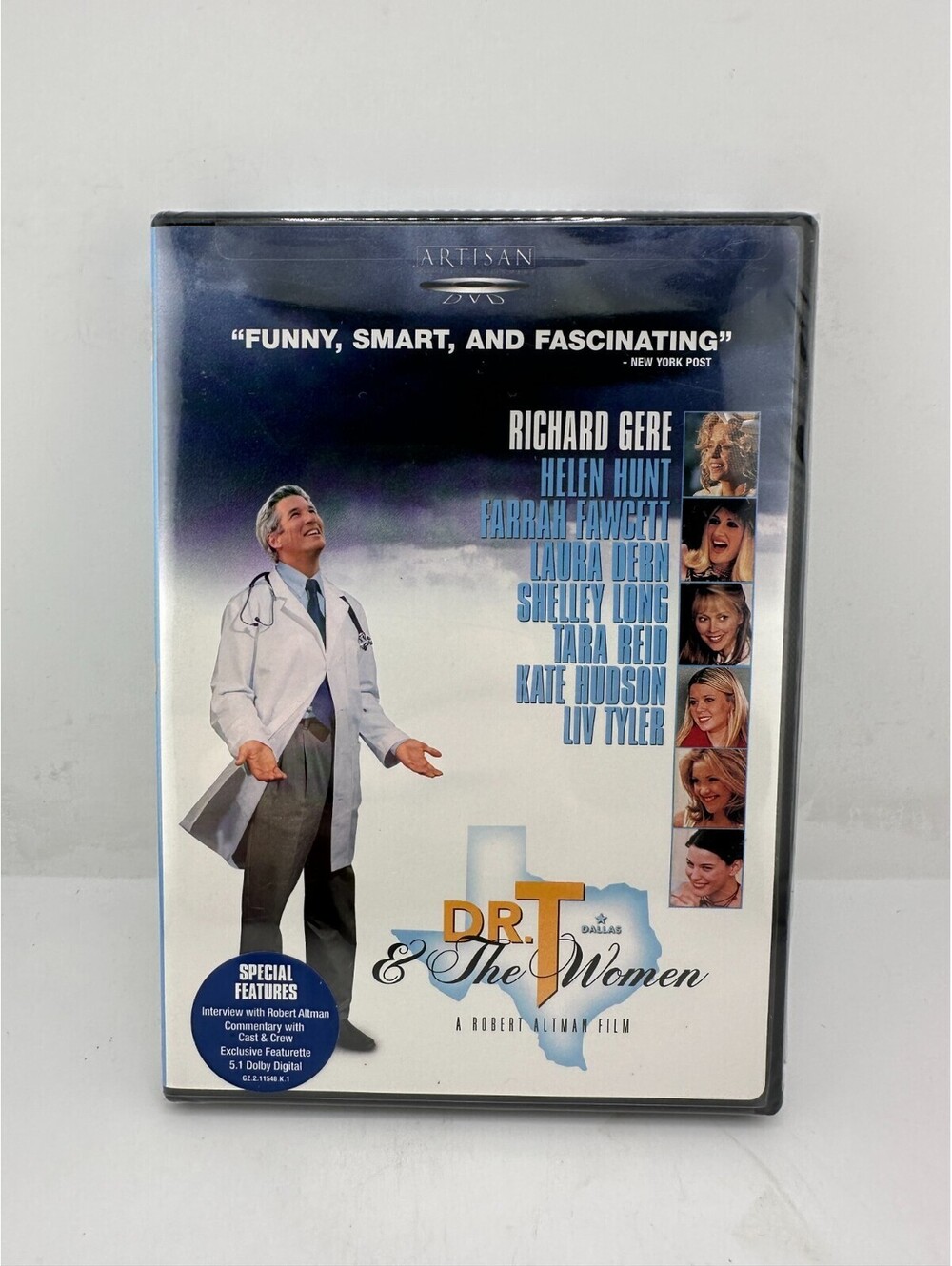 Dr. T & The Women DVD 2000 Richard Gere Helen Hunt NEW Sealed Robert Altman